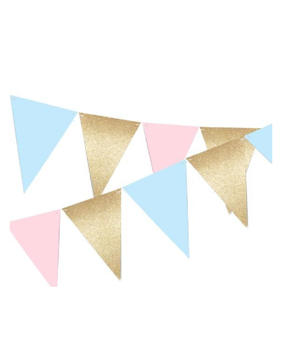 Pastel Shimmer Flags Banner