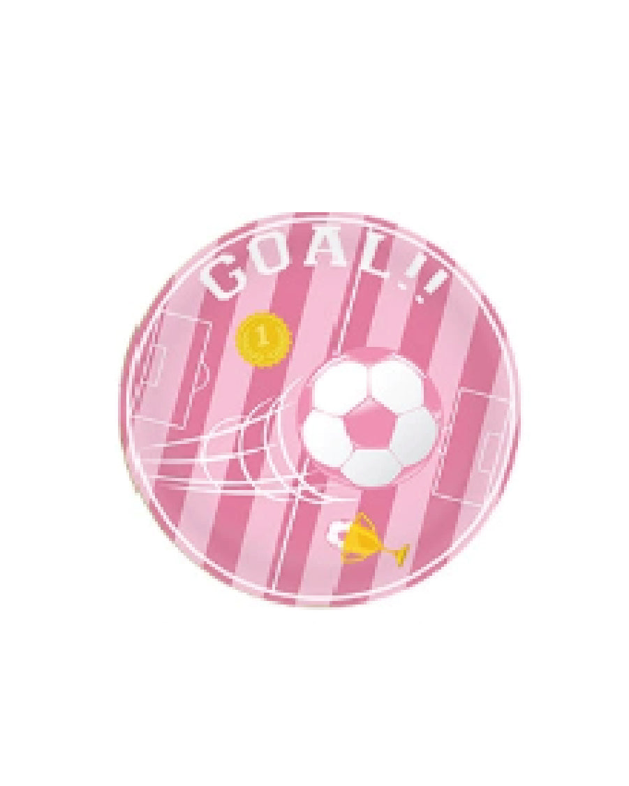 Pink Football 9IN Plate