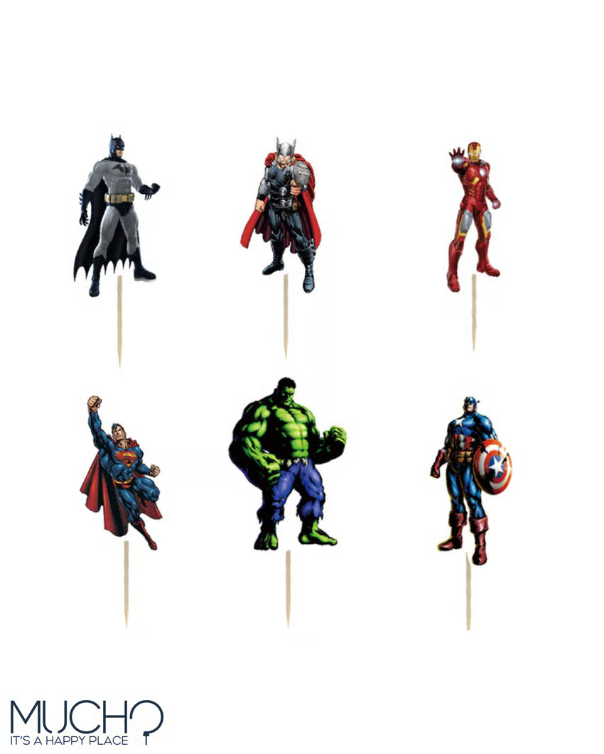 Superheros Cupcake Toppers