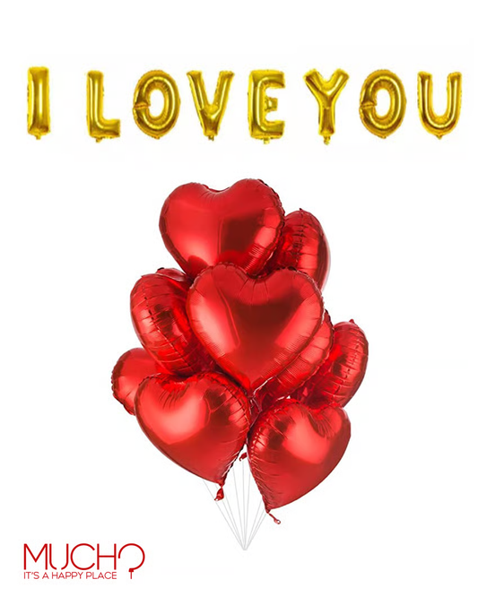 LOVE Red Foil Bunch