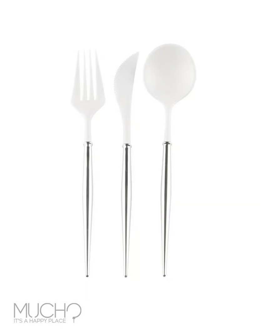 Silver Plastic Cutlery