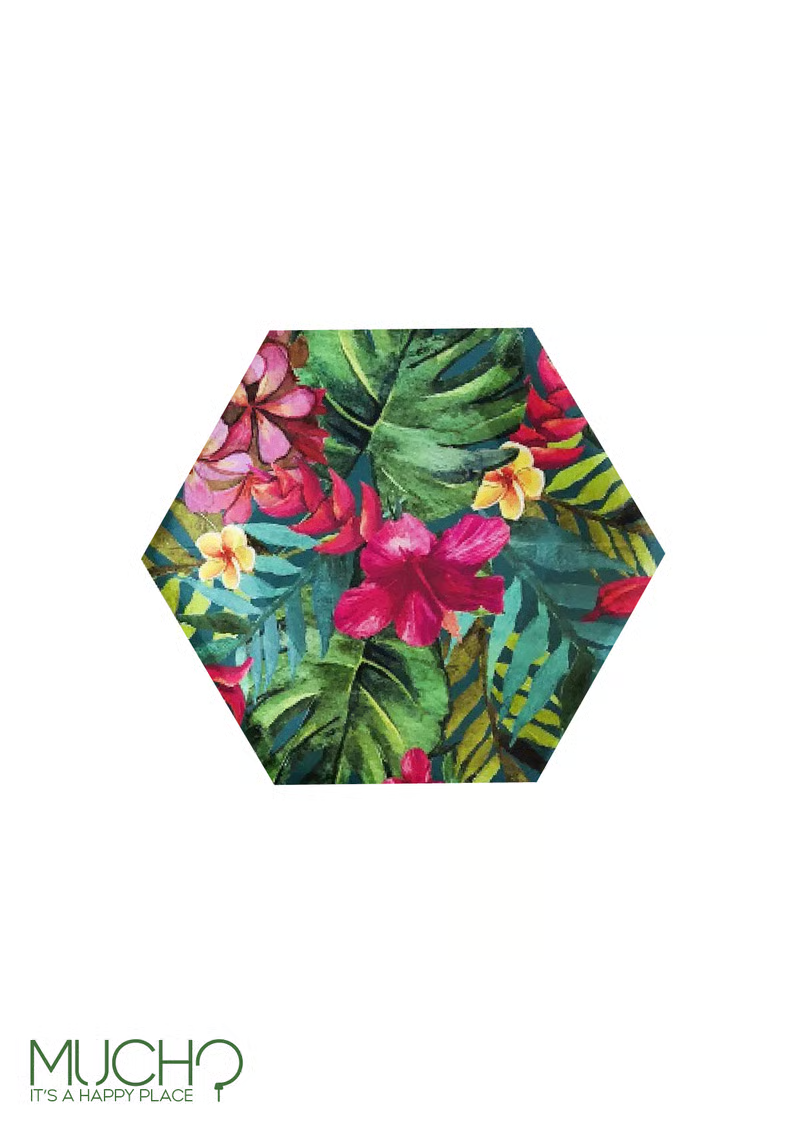 Floral Hawaiian 7 inch Plates