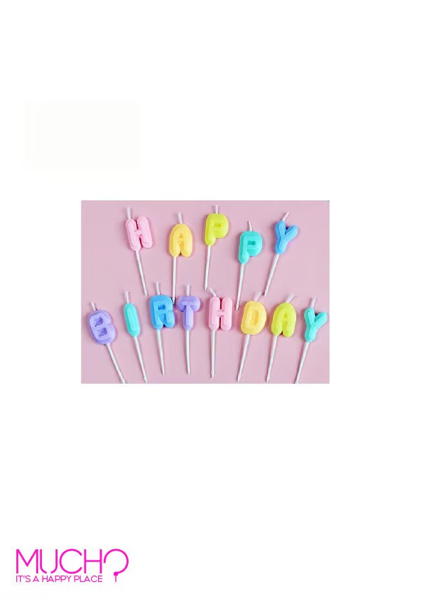 Happy Birthday Candles Set