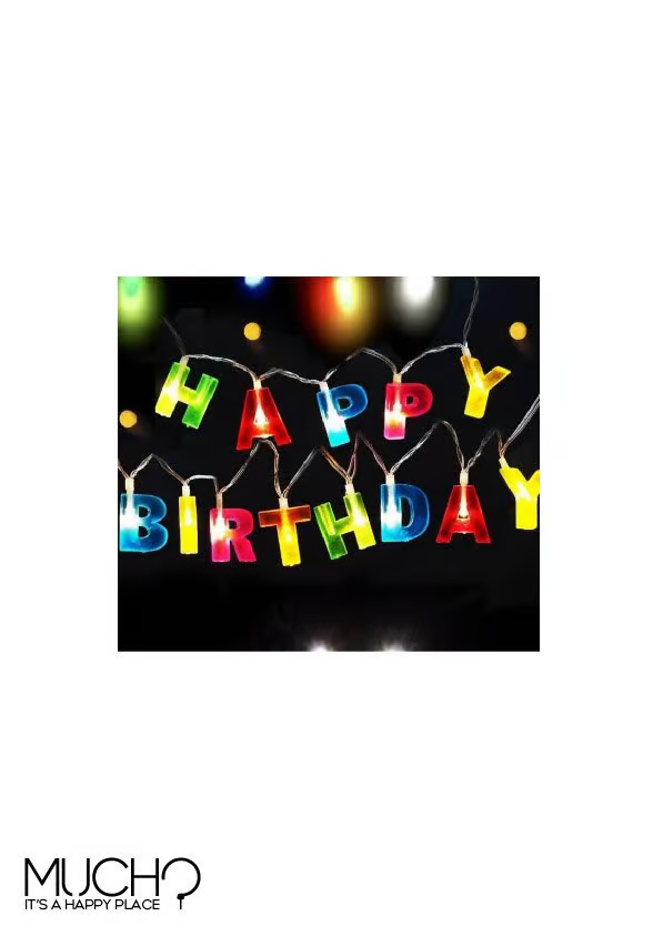 Happy Birthday Led light Banner