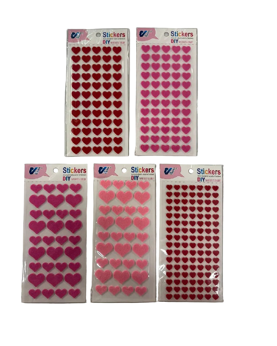 Heart Felt Sticker Sheet (Pack of 1 Sheet)