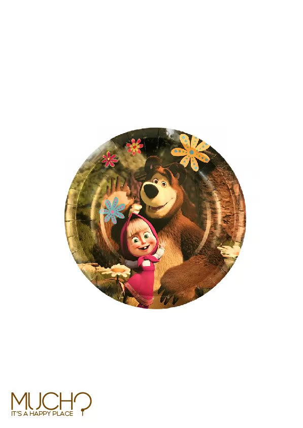 Masha & the Bear 7 Inch Plates