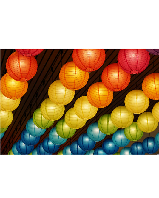 Colored Paper Lantern 12IN (1 pc)