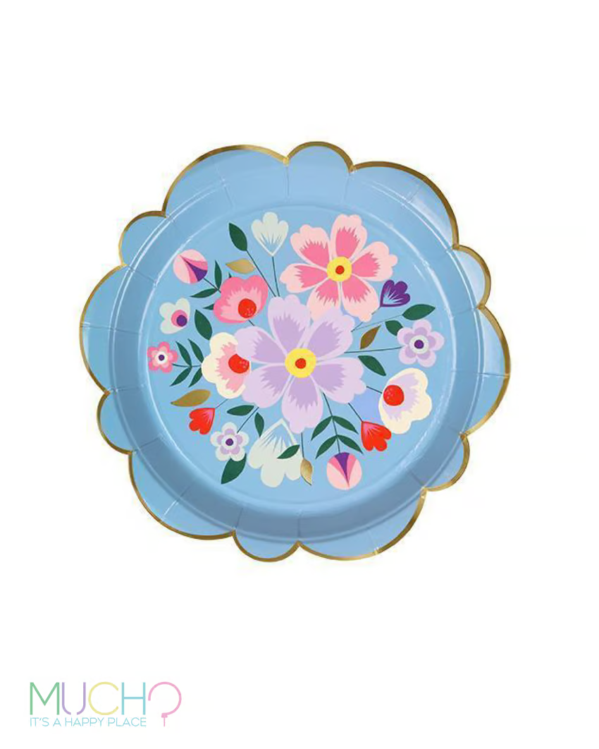 Floral 7 Inch Plates