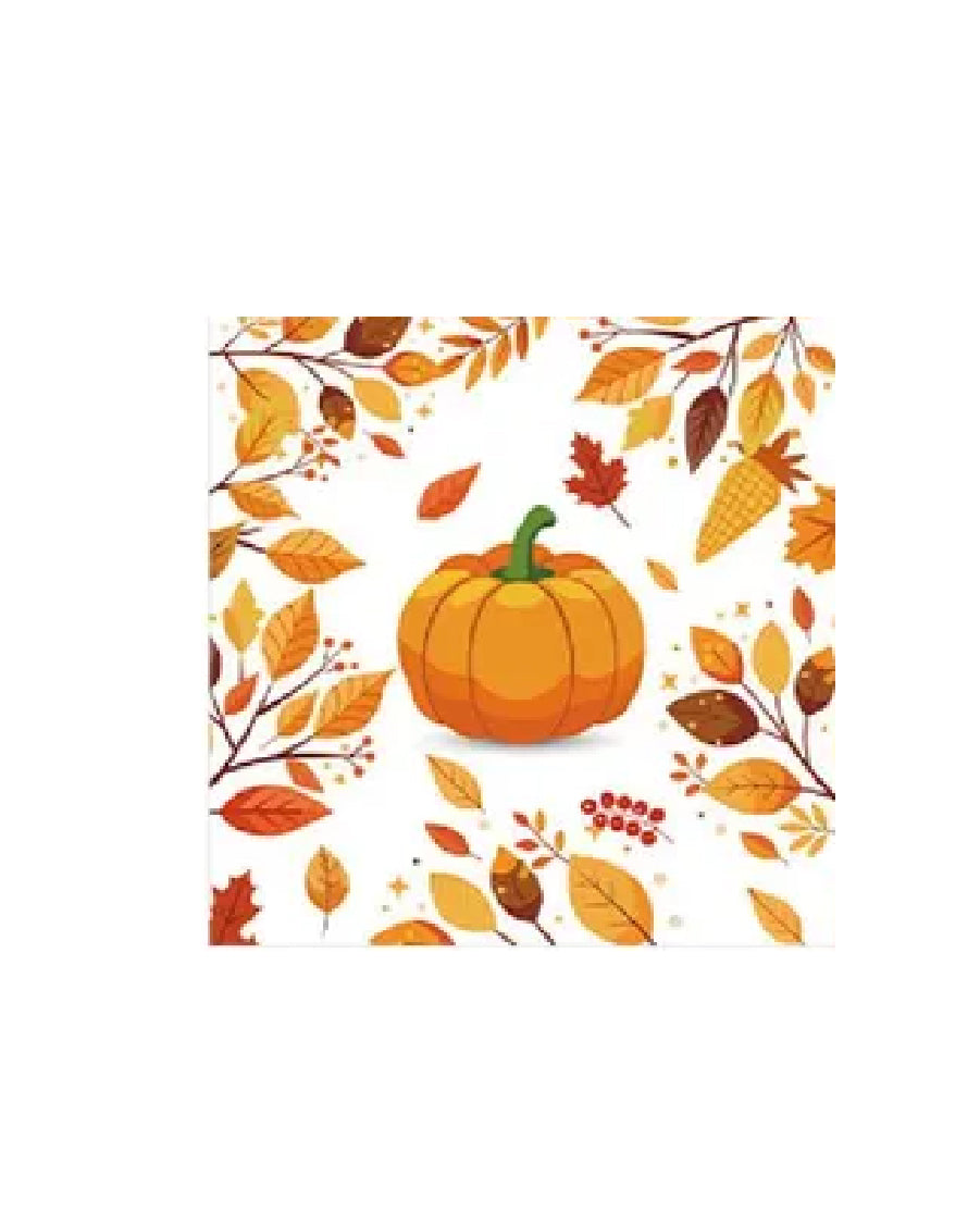 Fall Pumpkin Napkins