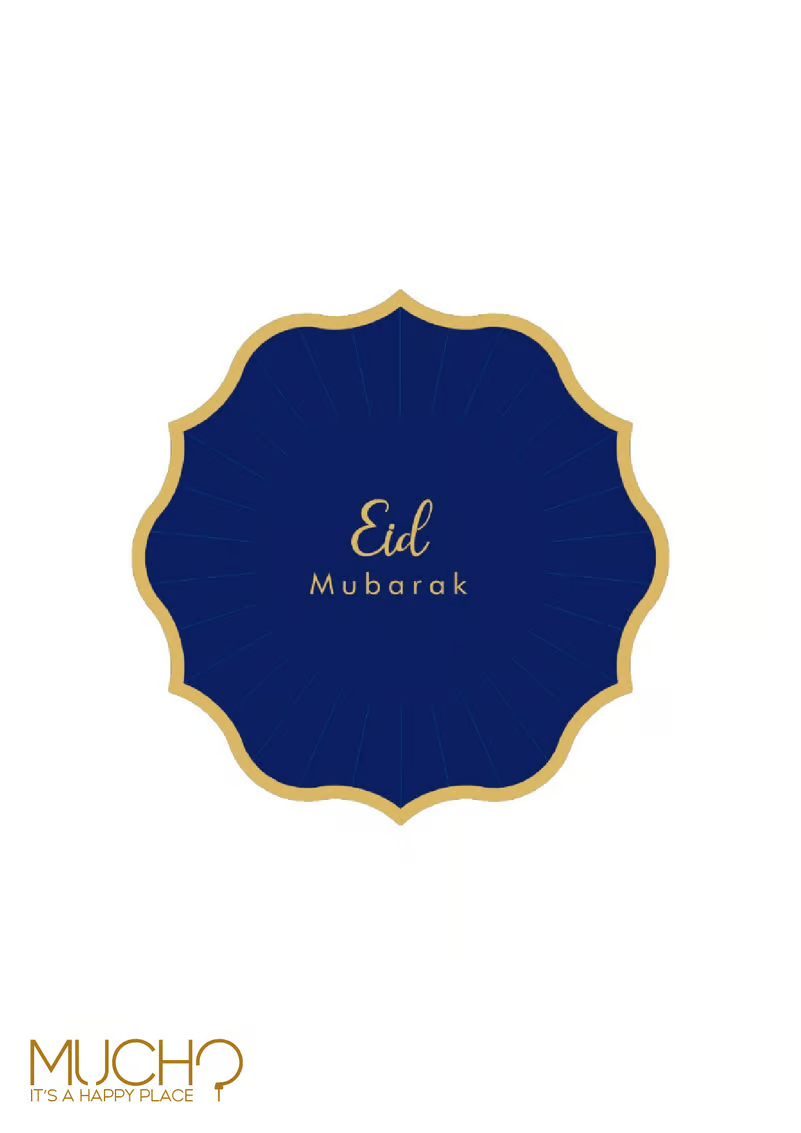 Eid Mubarak 9 Inch Plate