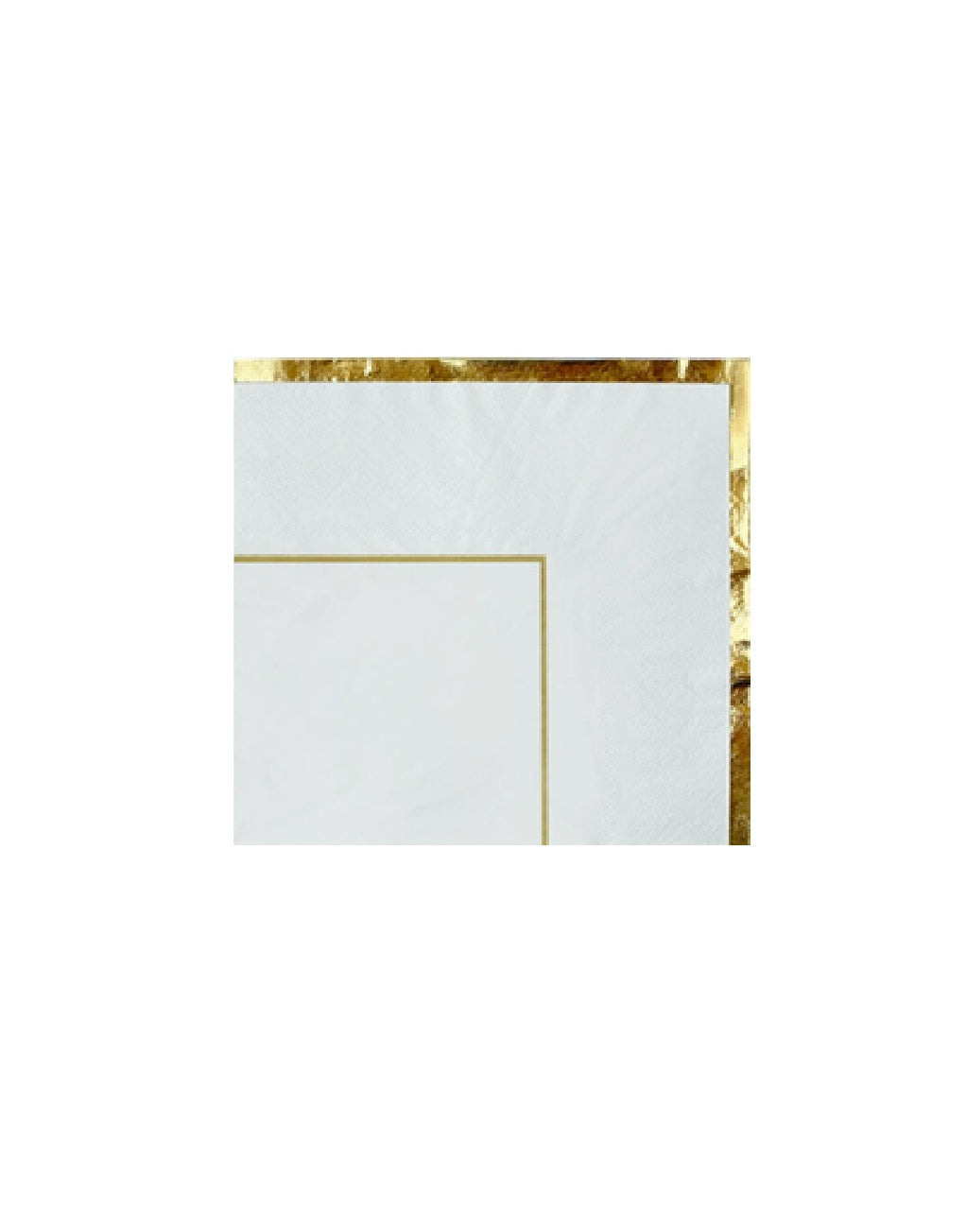 White and Gold Napkins