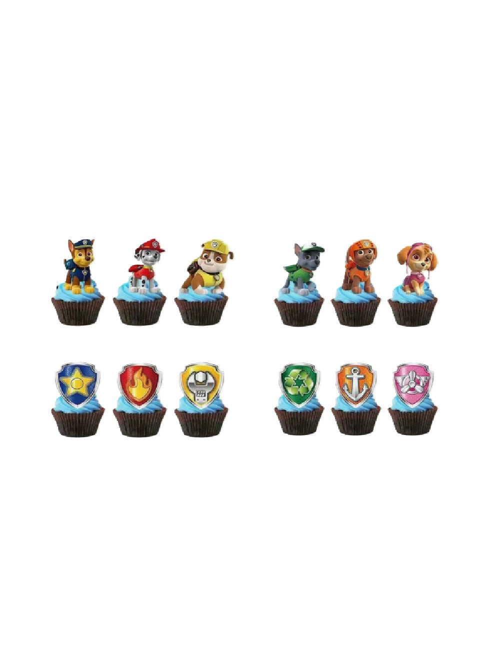 Paw Patrol Cupcake Toppers