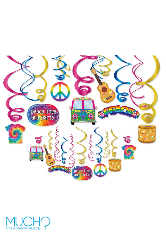 Tie Dye Decoration Swirls