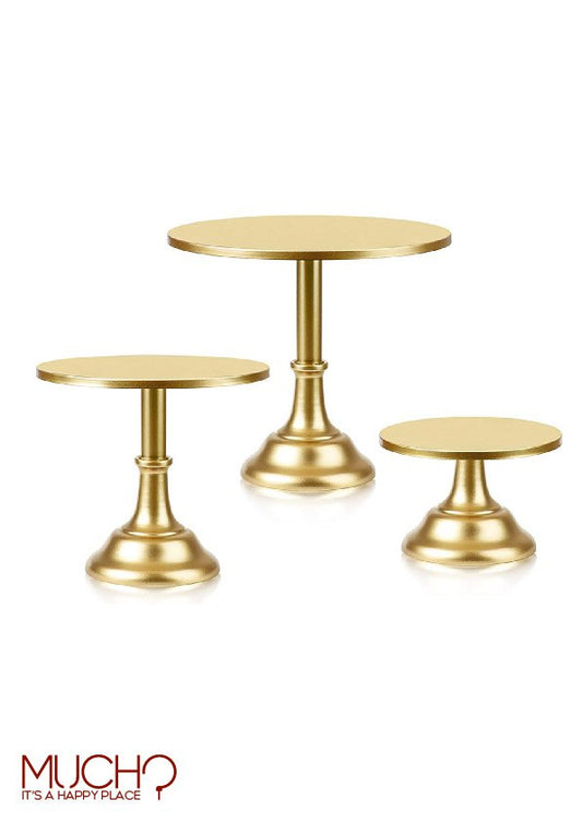 Gold Metal Cake Stand Set