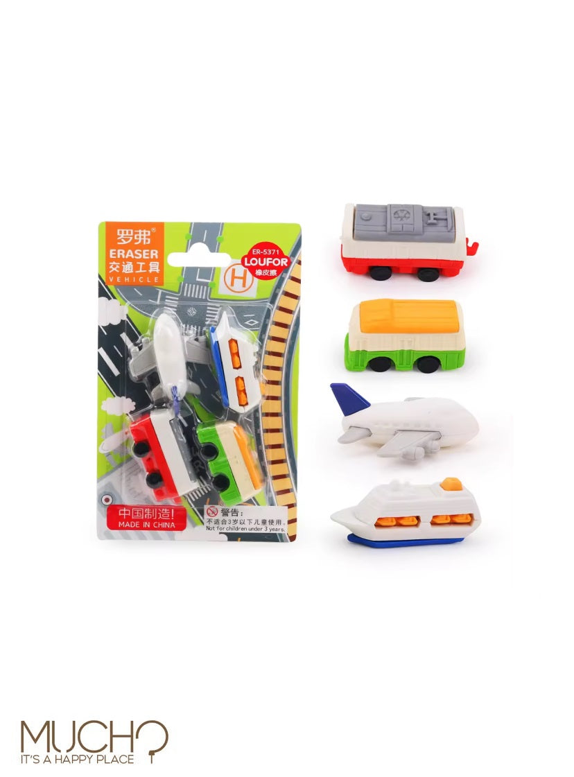 Transportation Erasers