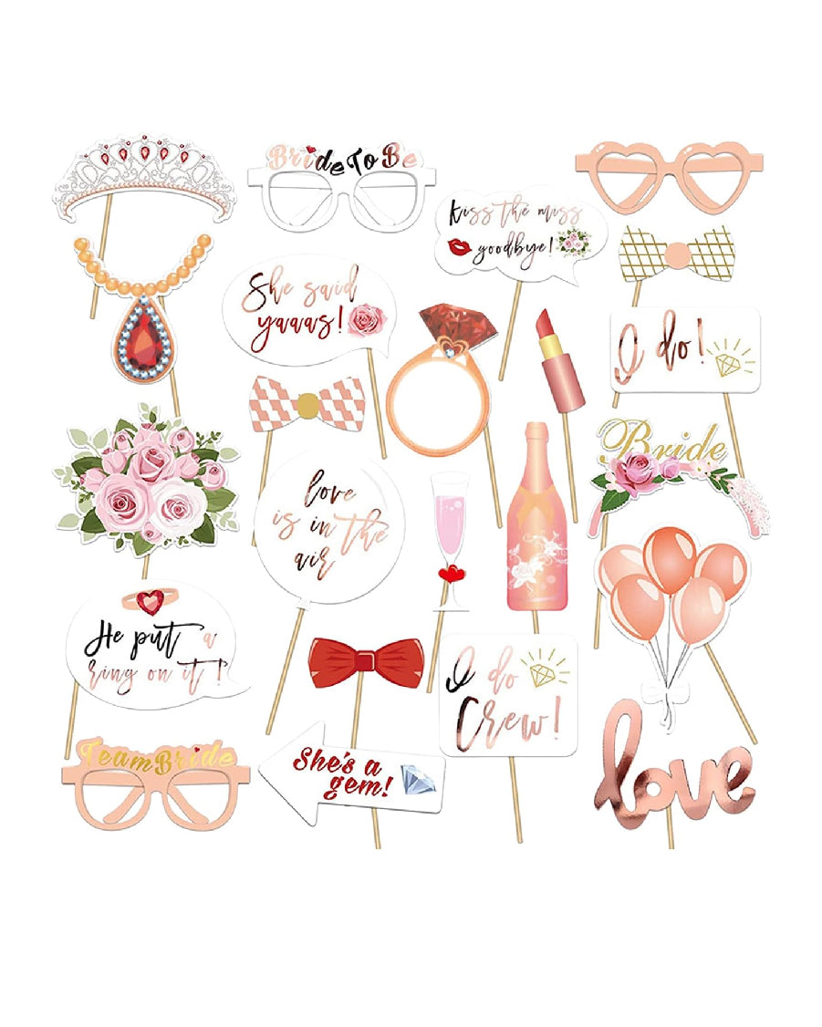 Bridal Shower photo booth Props