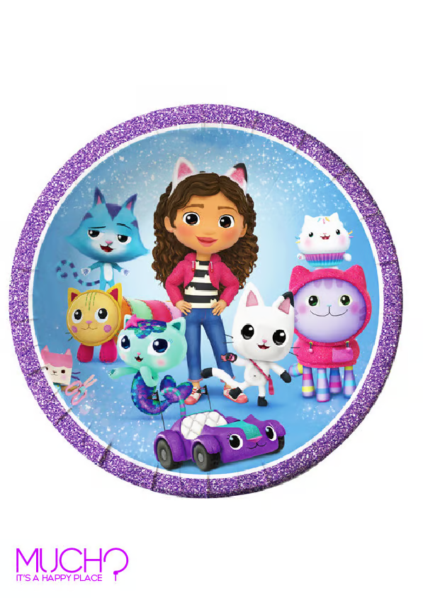 Gabby's Dollhouse 9 Inch Plates