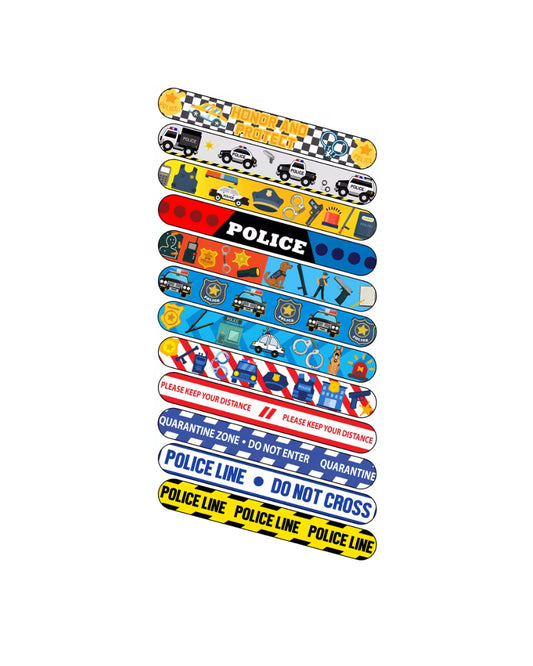 Police Slap Bracelets (Pack of 12)