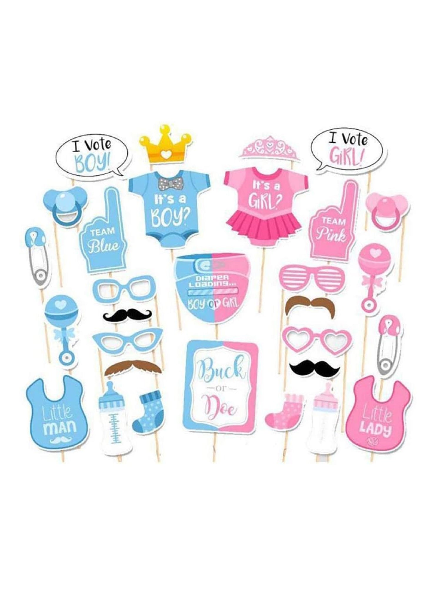 Gender Reveal Props