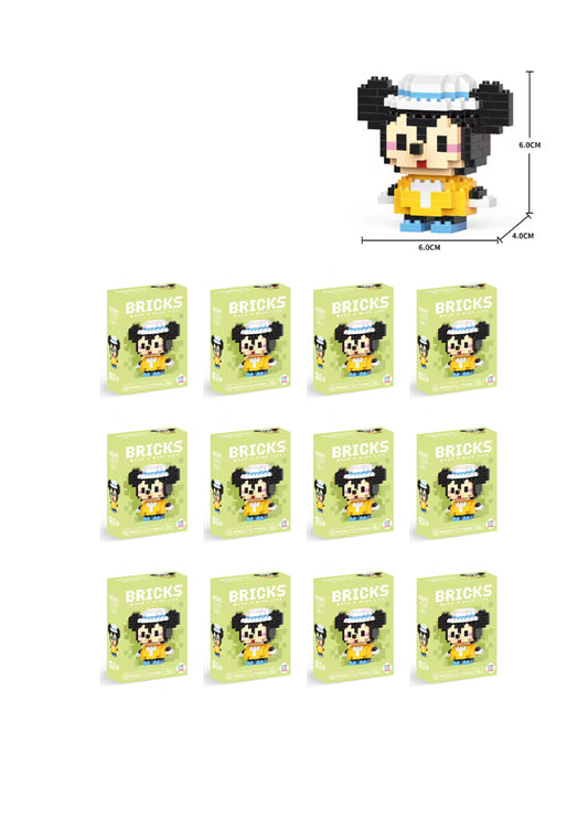 Mickey Mouse Mini Bricks (Pack of 12)