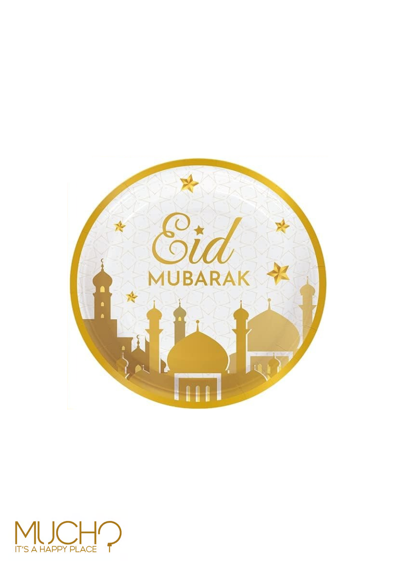 Eid Mubarak 9 Inch Plates