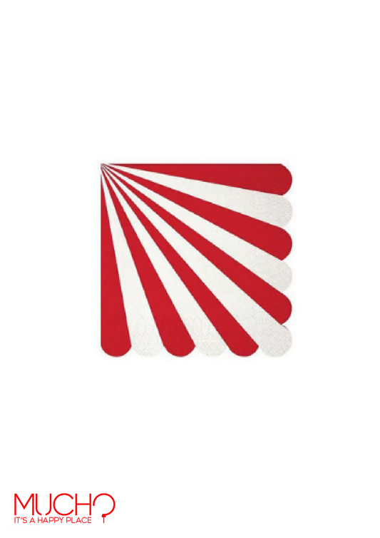 Red and White Napkins
