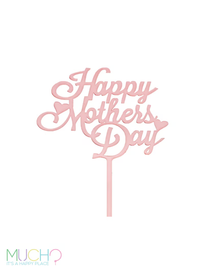 Mother's Day Rose Gold Cake Topper