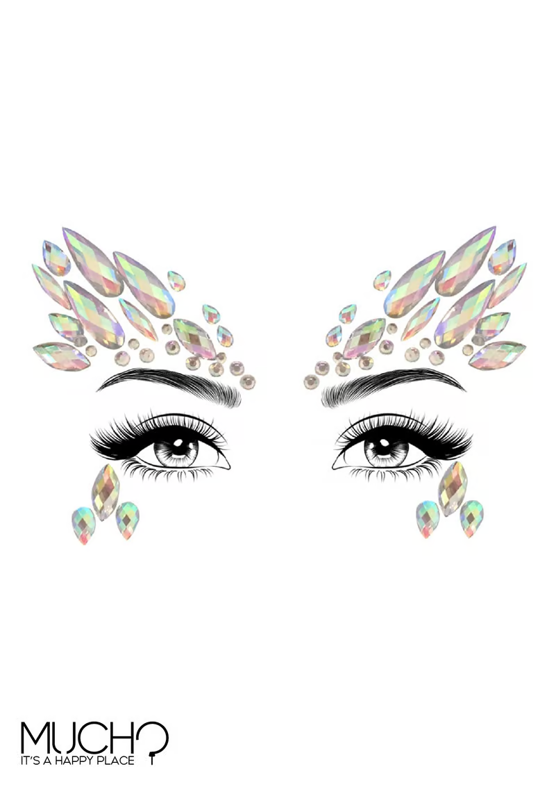 جواهر الوجه المعدنية