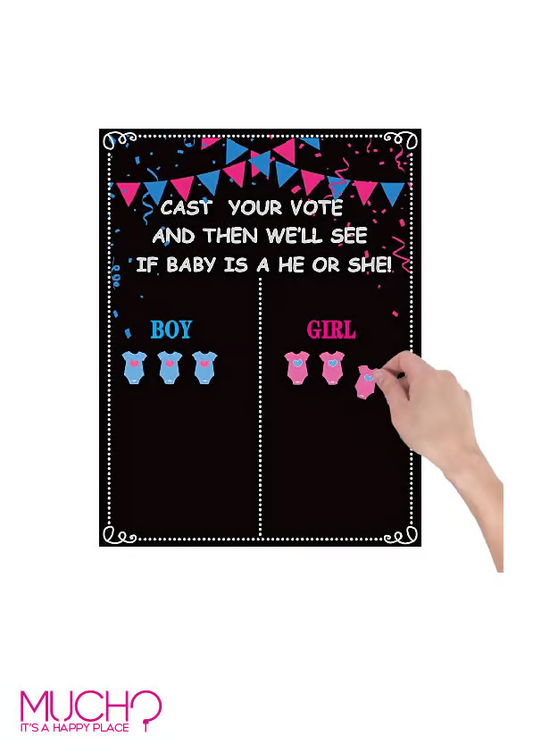 Gender Reveal Voting Poster
