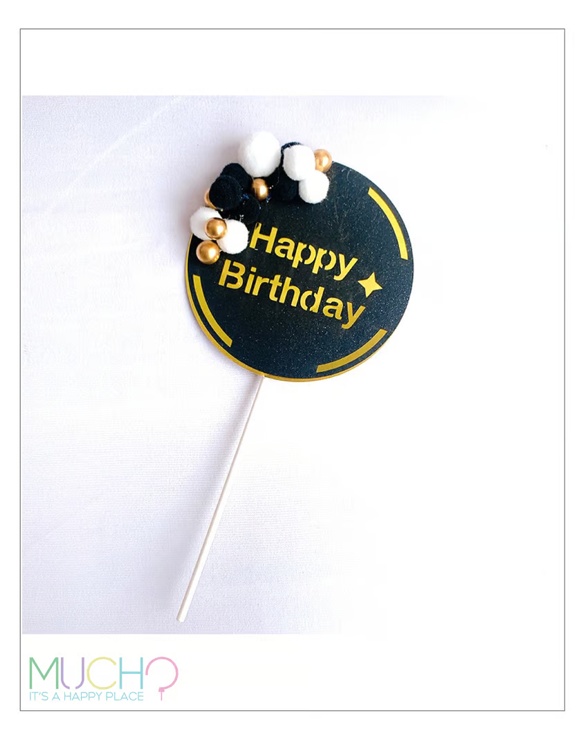 Round Cake Topper