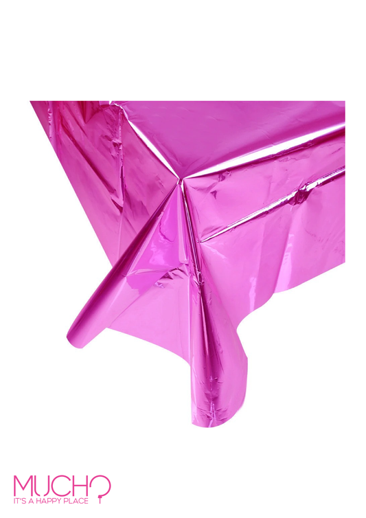 Hot Pink Metalic Table Cover