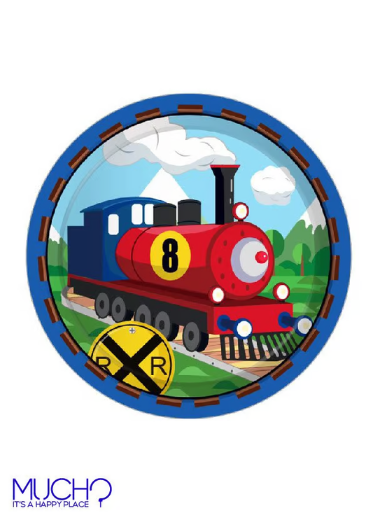 Train 9 Inch Plates