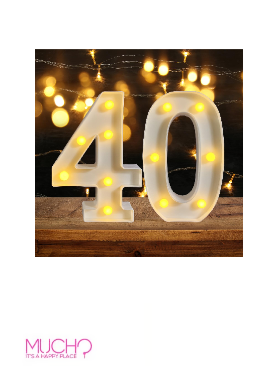 40 Light Up Numbers