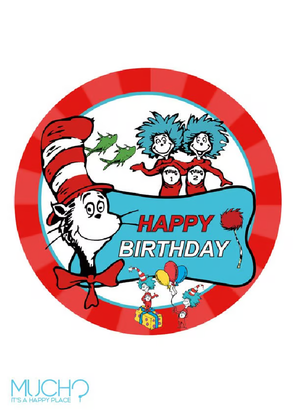 Dr. Seuss 9 Inch Plates