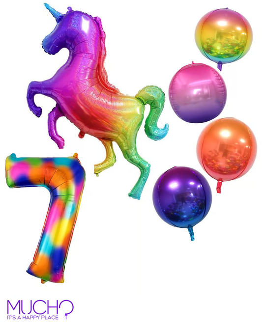Unicorn Rainbow Balloon Set