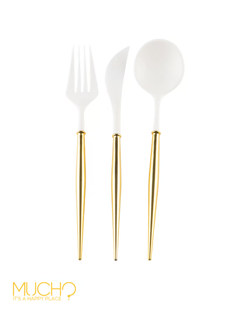 White Head Elegant Cutlery (8 pcs)
