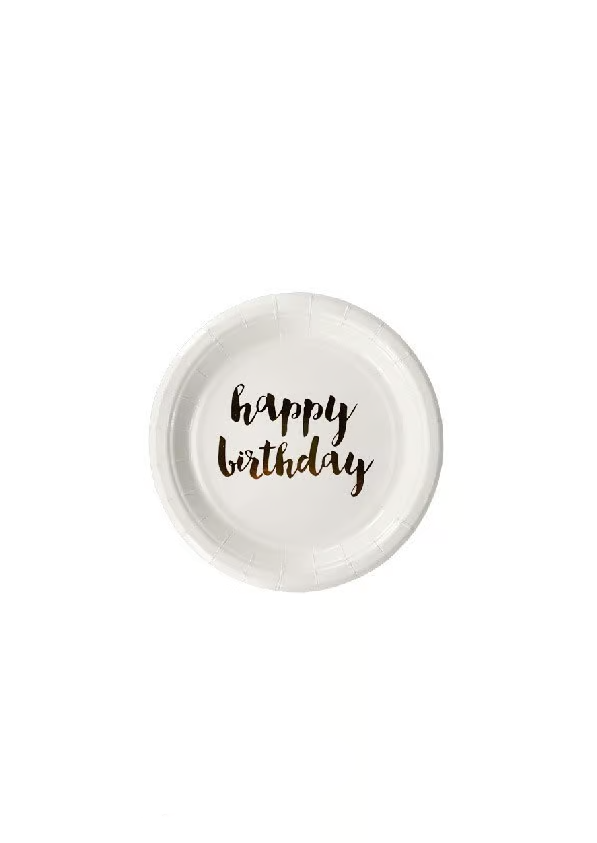 Happy Birthday 7 Inch Plates