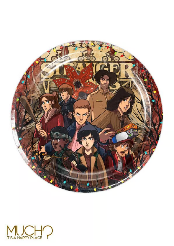 Stranger Things 9 Inch Plates MUCHO stranger-things-9-inch-plates-mucho