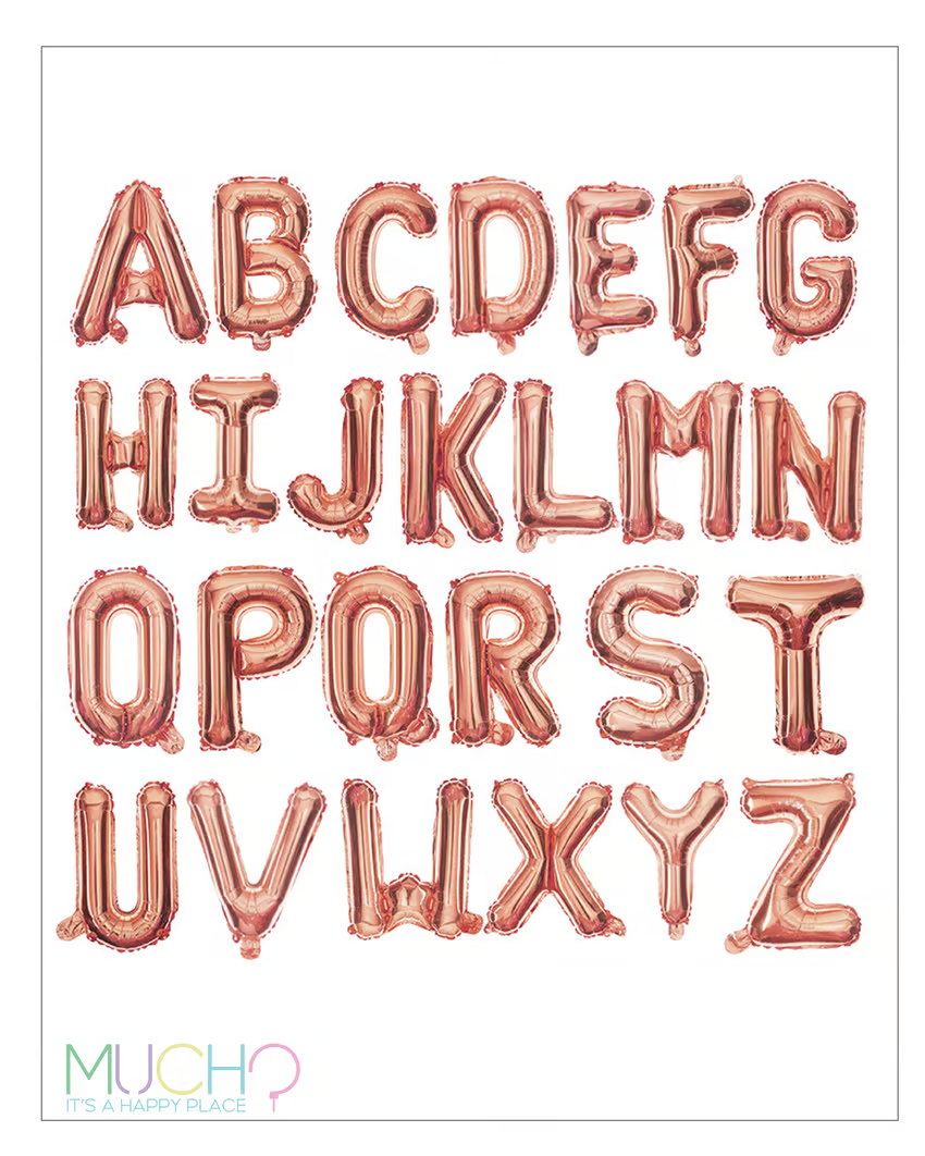 Rose Gold Letter Balloons 40 Inch