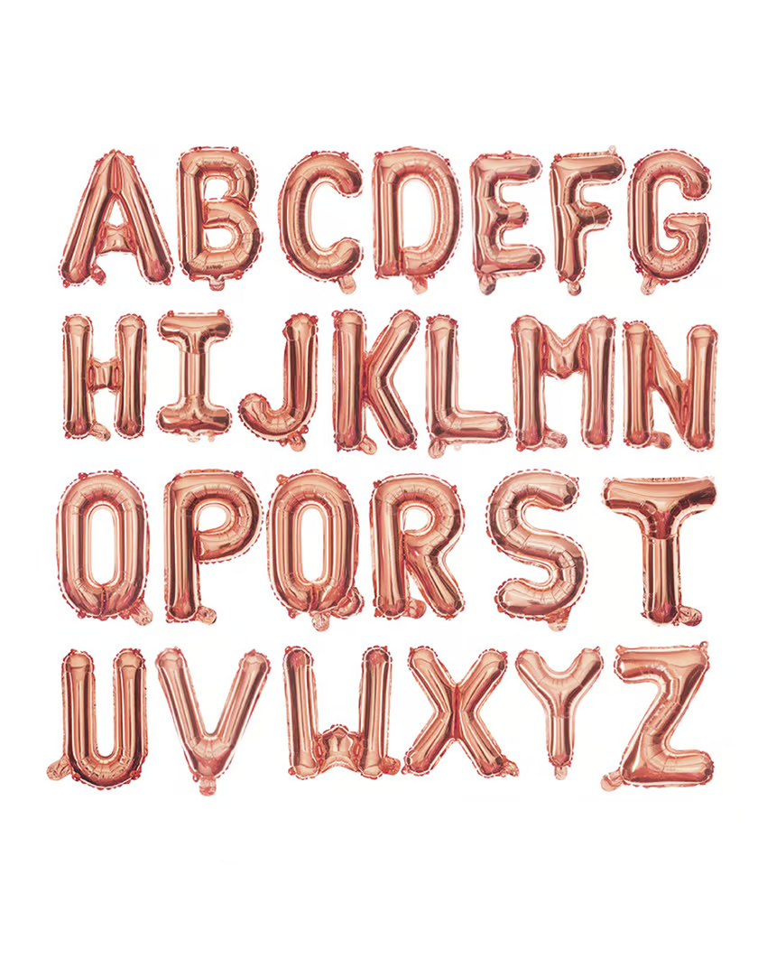 Rose Gold Letter Balloons 40 Inch