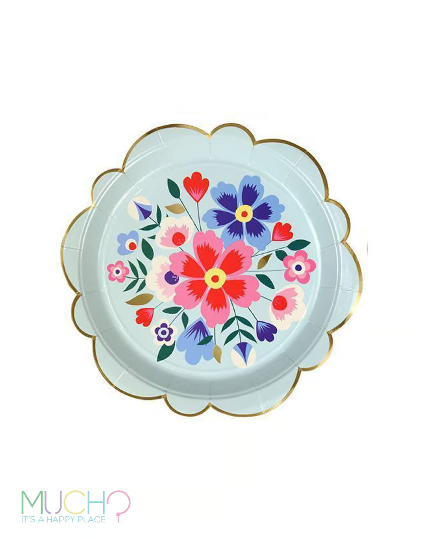 Floral 7 Inch Plates