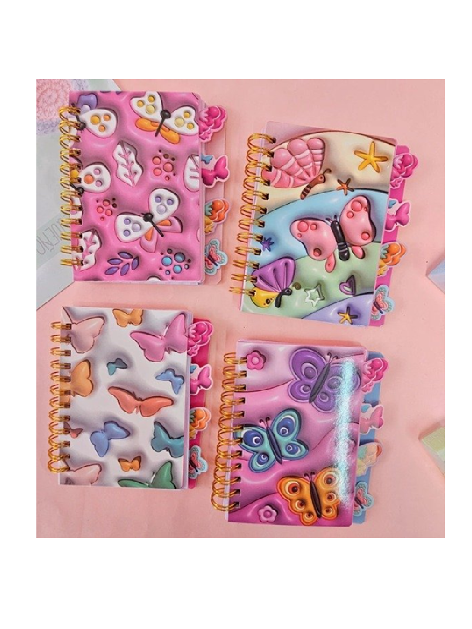 Butterfly Mini Agenda Notebook (4 Pieces)