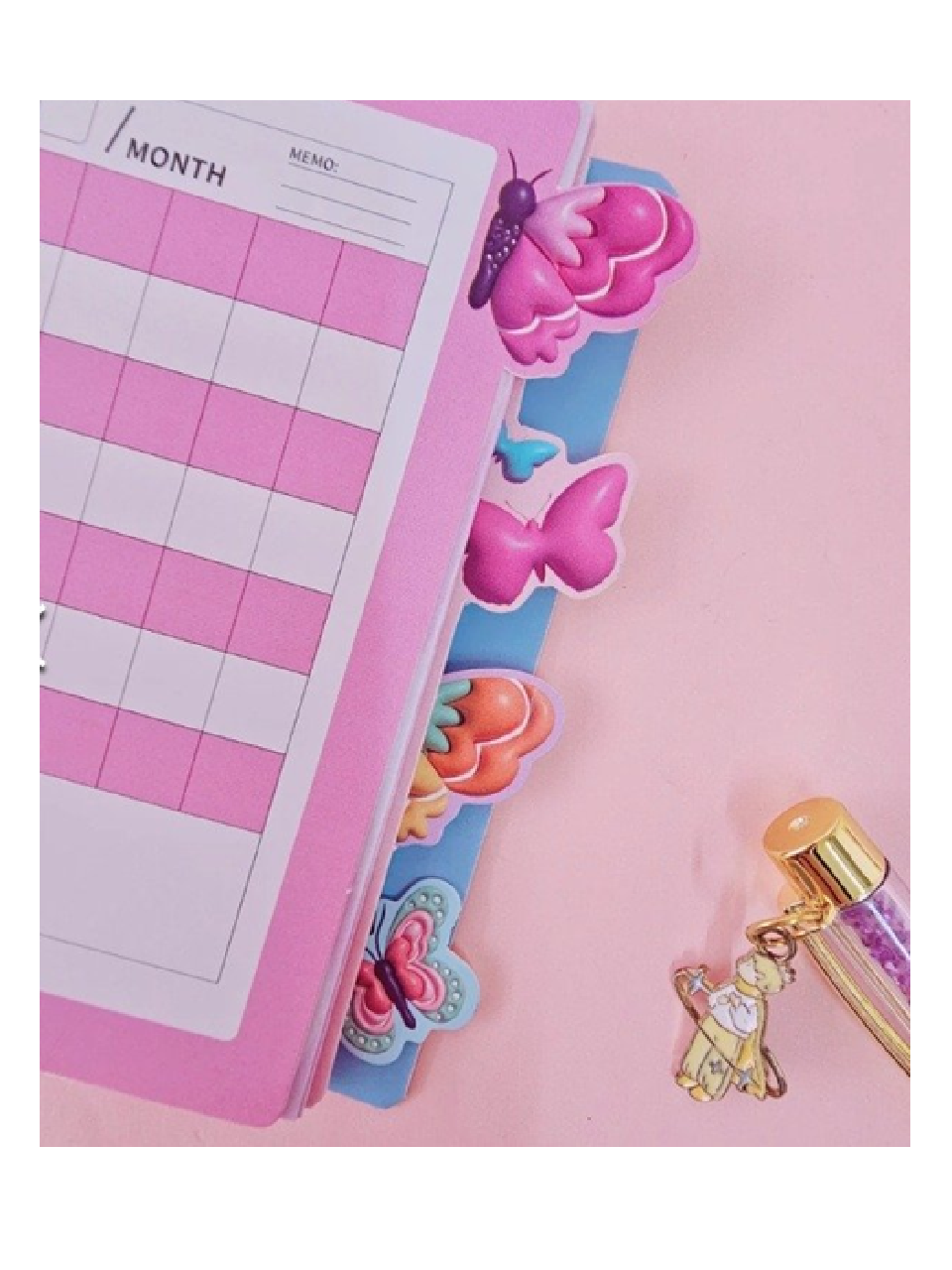 Butterfly Mini Agenda Notebook (4 Pieces)
