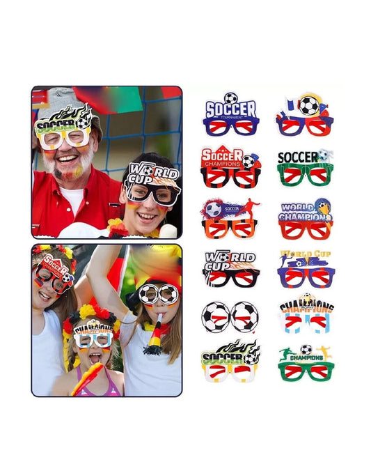 Football Felt Glasses (Pack of 12)
