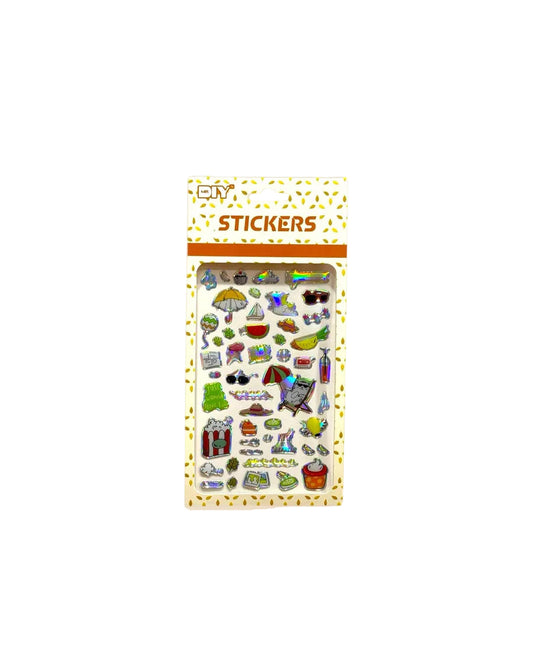 Shiny Mixed Designs Sticker Sheet
