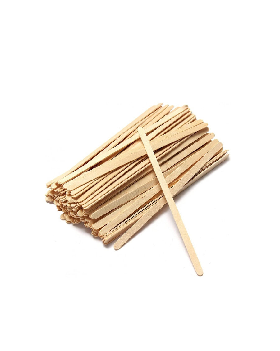 Wooden Coffee Stirrers Disposable Drink Stirrer Sticks (Pack of 100)
