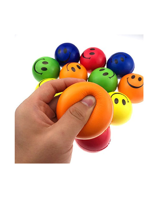 Colored Smiley Stress Ball (Pack of 12)