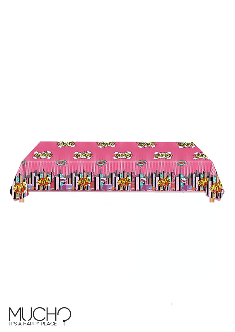 Girls Superhero Table Cover