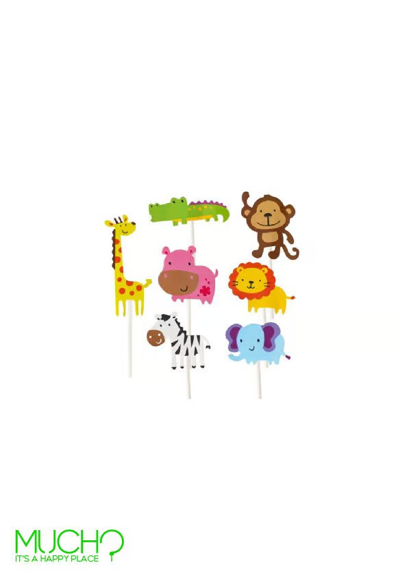 مجموعة أغطية الكب كيك على شكل حيوانات