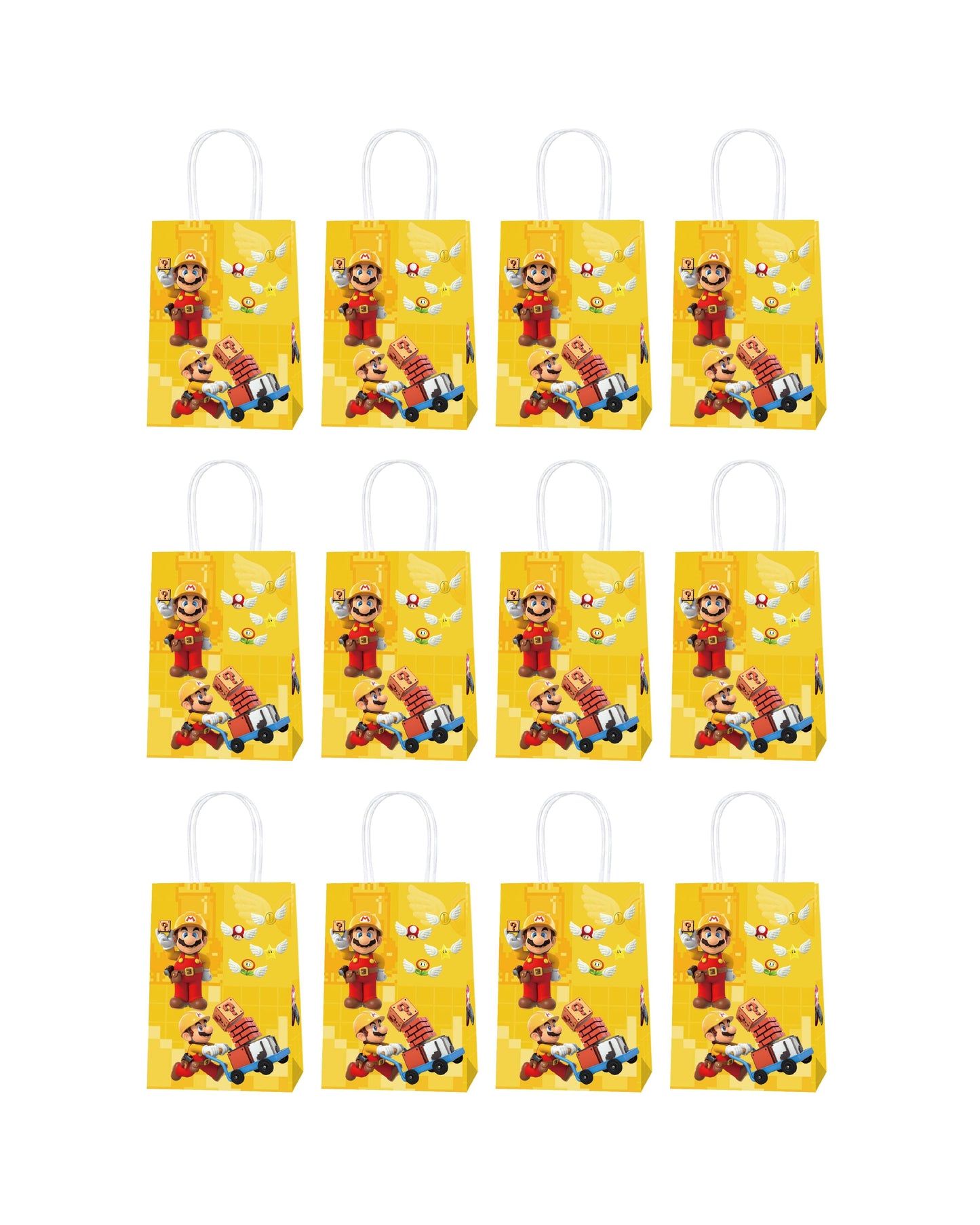 Mario Giveaway Bags (Pack of 12)